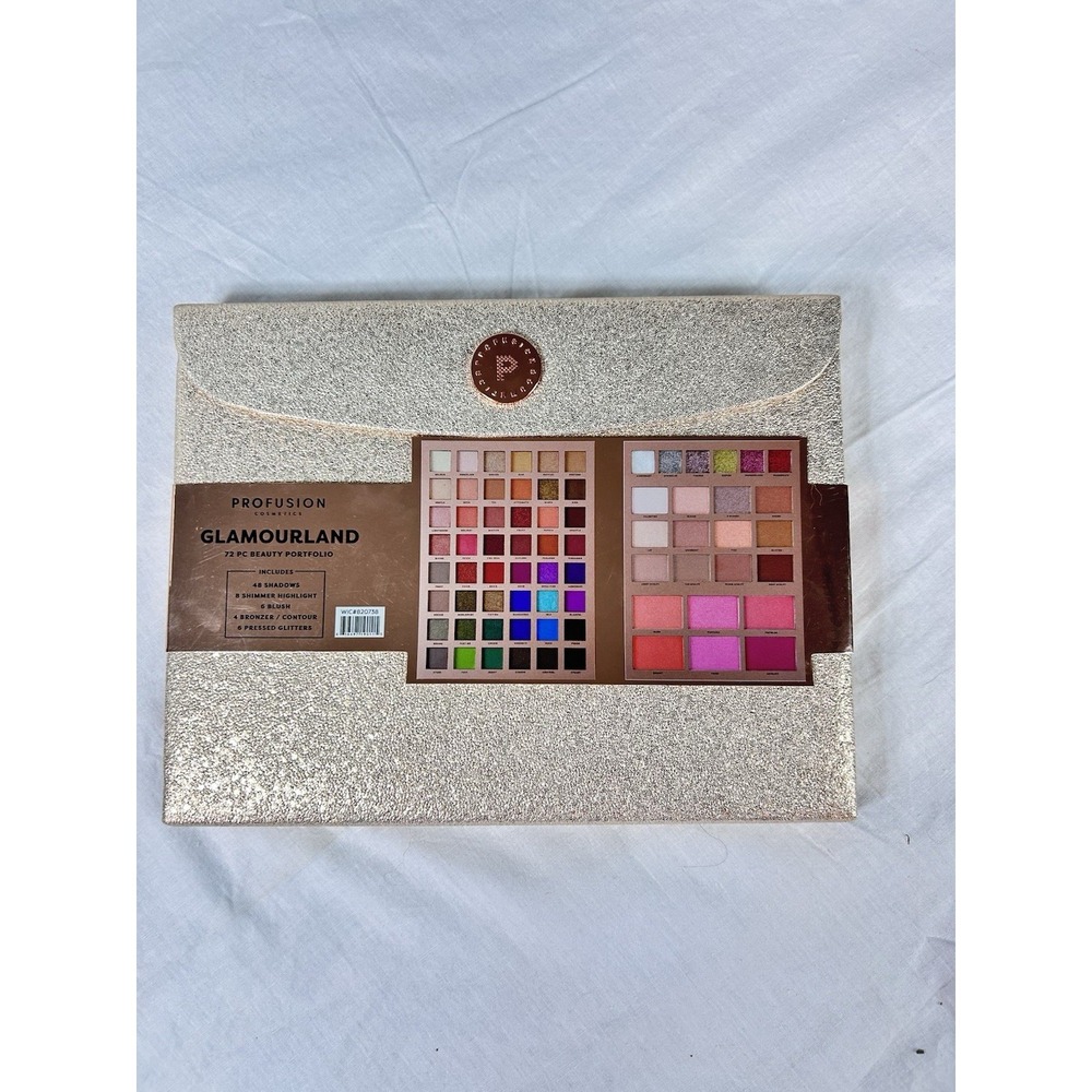 Profusion Cosmetics Glamourland 72 Pc Beauty Portfolio, eye, highlight/Contour